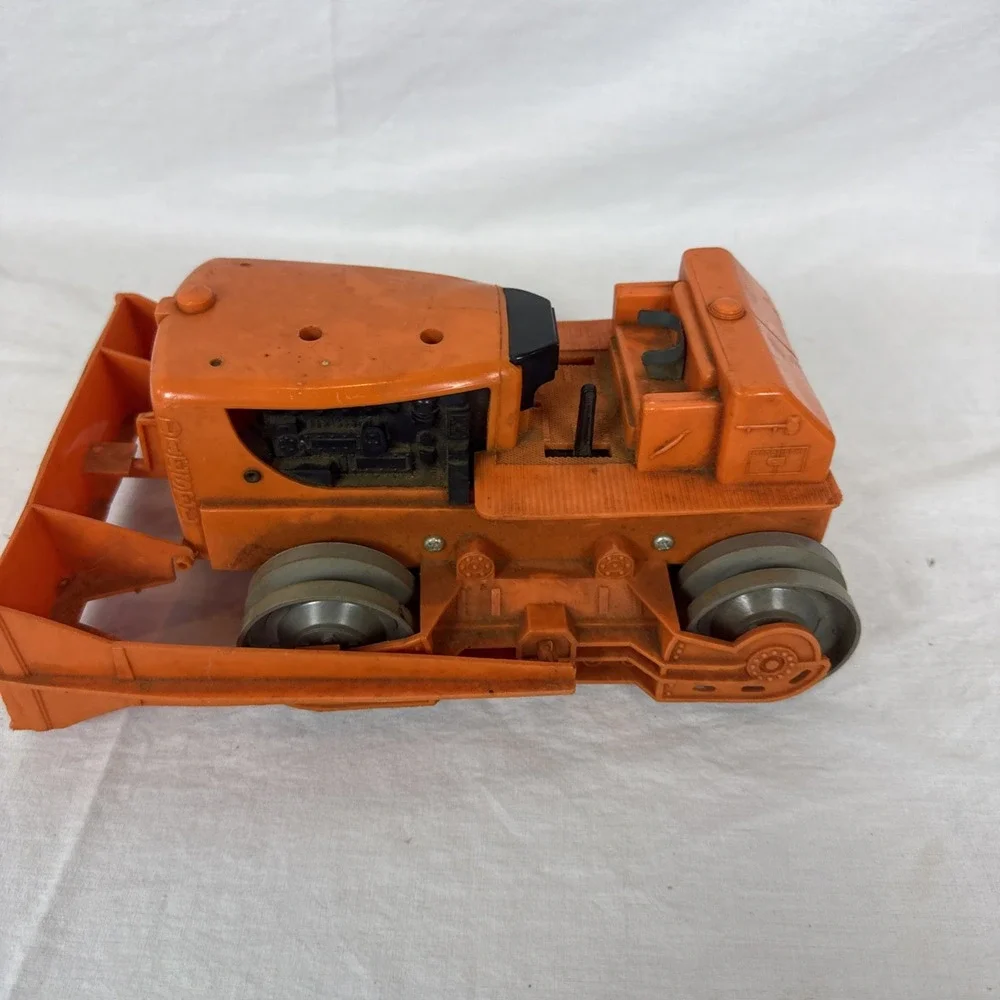 Vintage Marx A Power Giant Bulldozer Orange 18